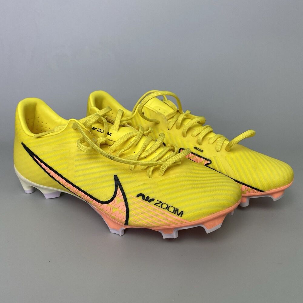 Nike Air Zoom Mercurial Vapor 15 Academy FG MG Soccer Cleats Yellow Mens 6.5